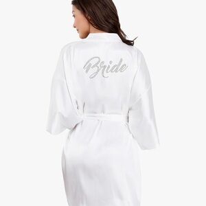 Elegant White Bridal Robe